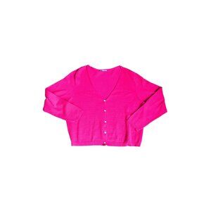 Draper James Pink Long Sleeve Cardigan